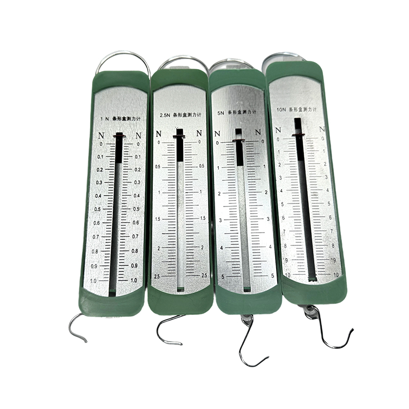Instrument de laborator de fizică școlară pentru experimente științifice și kit de predare Cutie cu bandă dinamometru 1N/2.5N/5N/10N Dinamometru cu arc
