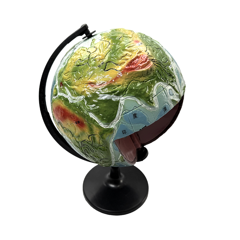 Model de educație în geografie, model al structurii interne a pământului, modelul globului cu structura internă a pământului