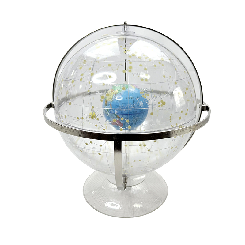 Model de glob ceresc transparent pentru predarea geografiei la gimnaziu