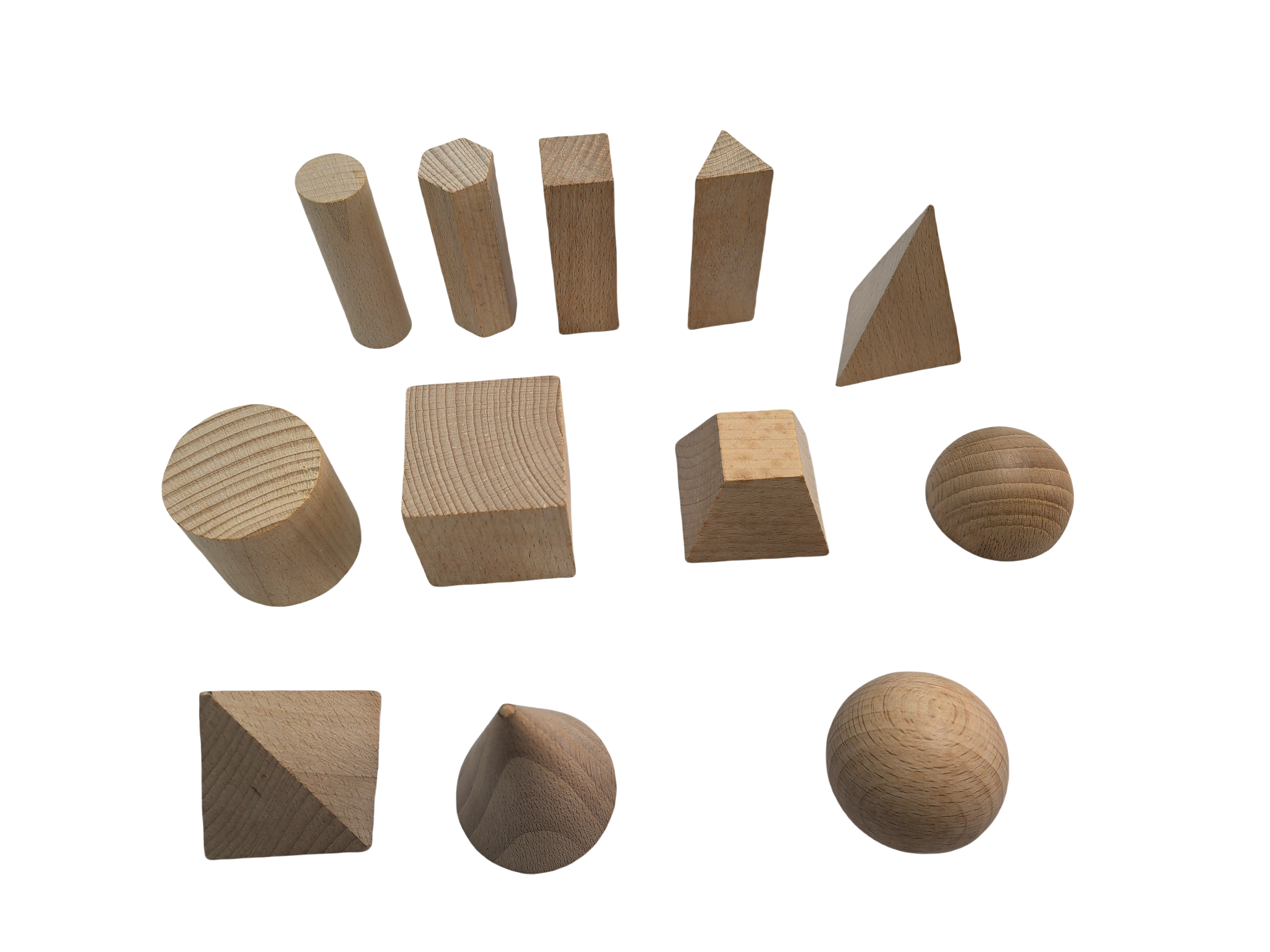 Bloc solid geometric din lemn