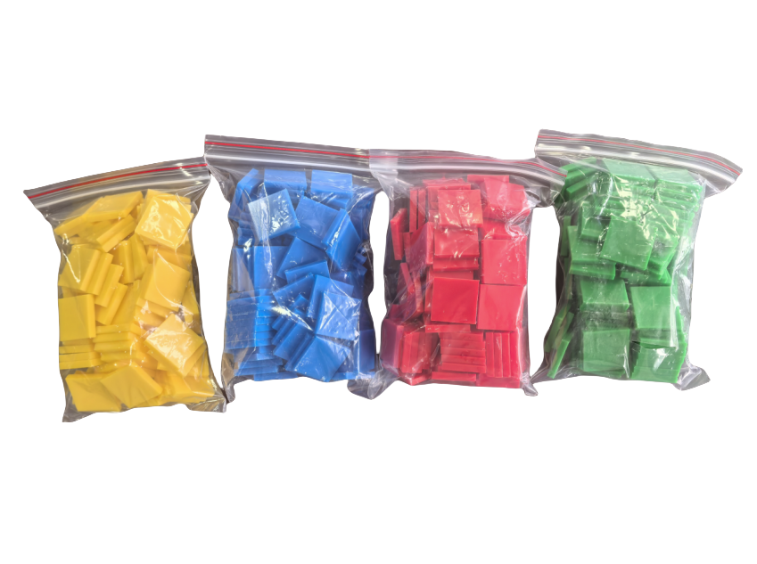 400 de cărămizi pătrate din plastic